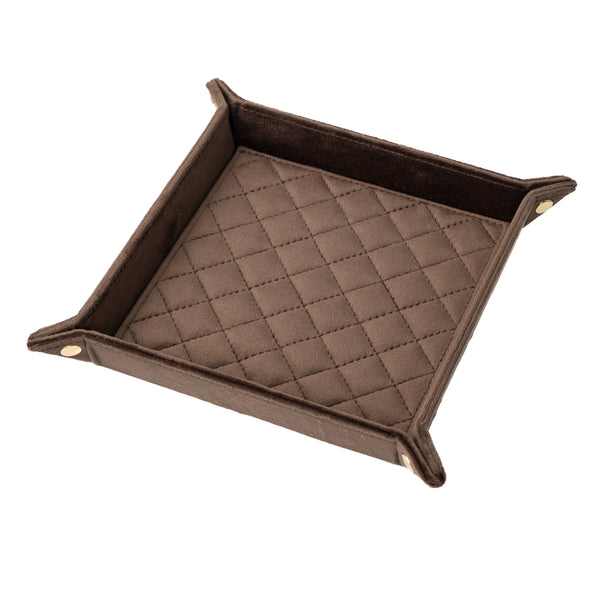 Hotsell Quilted Black Leather Valet Tray