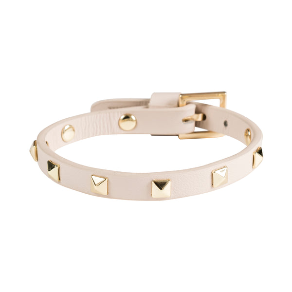 Valentino rockstud hot sale leather bracelet