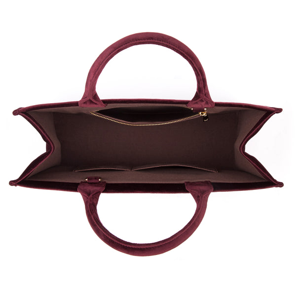 Large burgundy hot sale tote bag