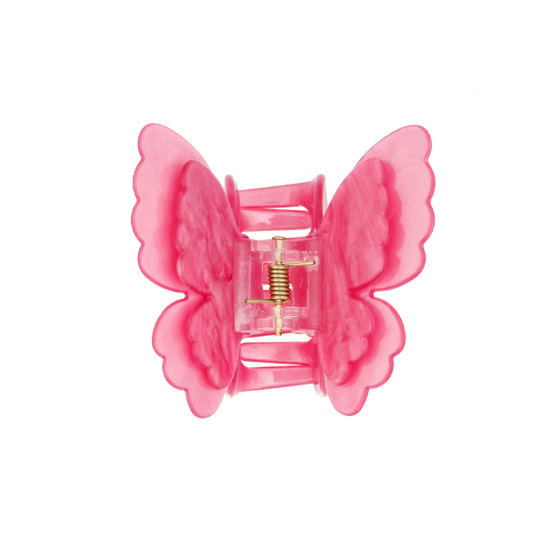 BUTTERFLY HAIR CLAW BUBBLEGUM PINK