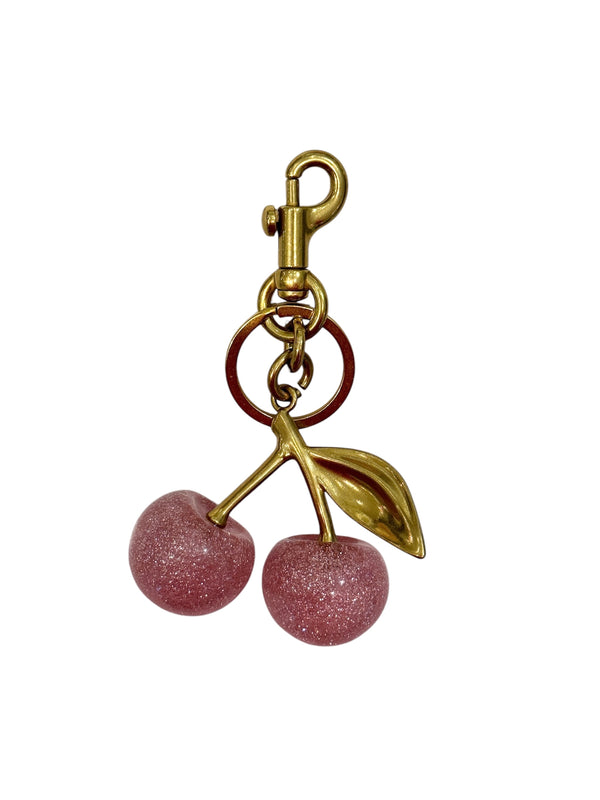 CHERRY BAG CHARM ROSE