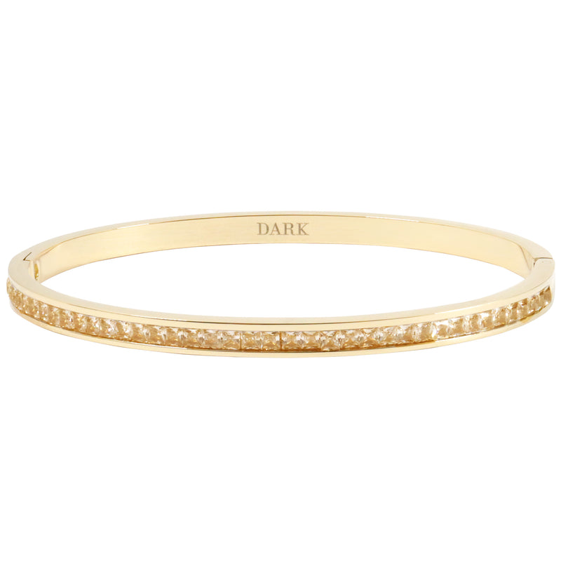 CRYSTAL BANGLE THIN CHAMPAGNE