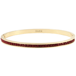 CRYSTAL BANGLE THIN RED