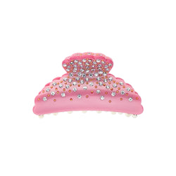 CRYSTAL HAIR CLAW LARGE BUBBLEGUM PINK