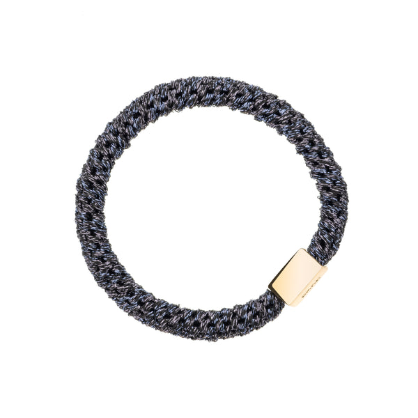 FAT HAIR TIE SPARKLED NAVY BLUE