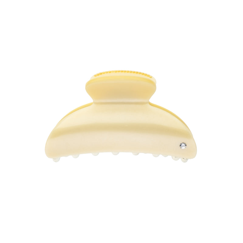 HAIR CLAW LARGE PALE YELLOW