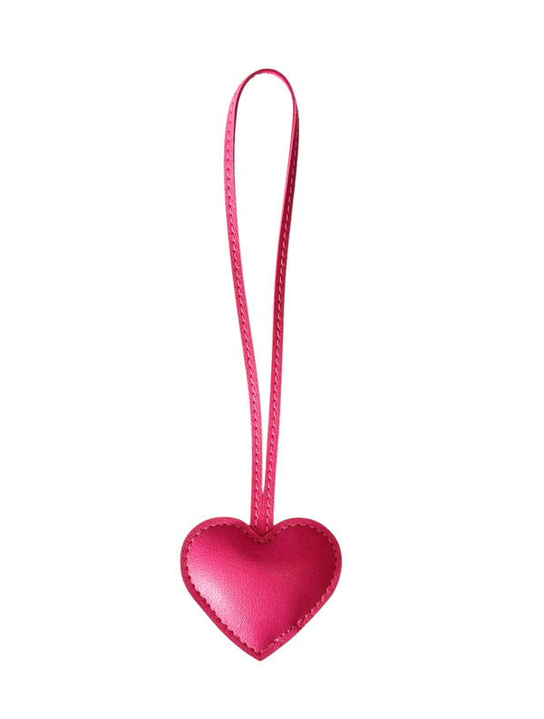 HEART BAG CHARM PINK