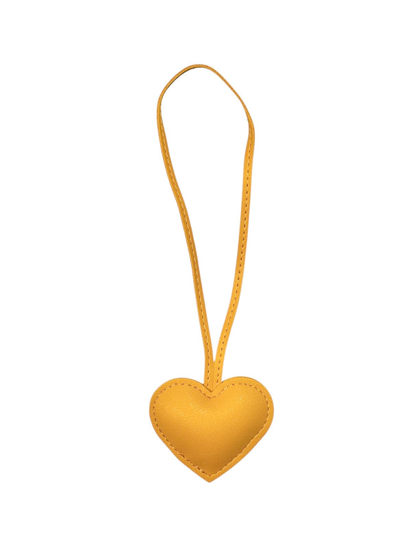 HEART BAG CHARM YELLOW