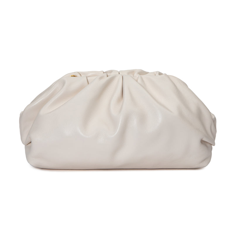 White leather pouch bag sale