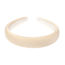 SATIN HAIR BAND BROAD CHAMPAGNE