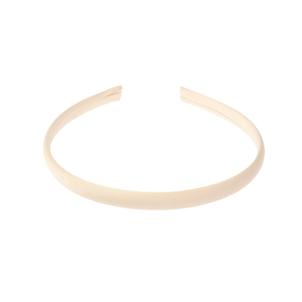 SATIN HAIR BAND THIN CHAMPAGNE