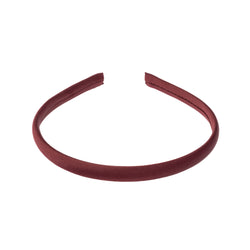 SATIN HAIR BAND THIN MAROON