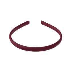 SATIN HAIR BAND THIN MAROON