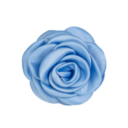 SATIN ROSE HAIR CLAW IBIZA BLUE