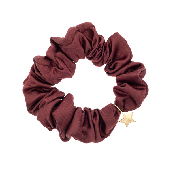 SATIN SCRUNCHIE MAROON