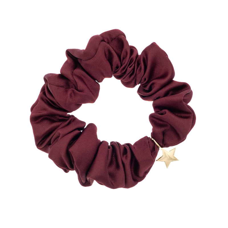 SATIN SCRUNCHIE MAROON