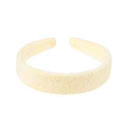 TERRY HAIR BAND PALE YELLOW