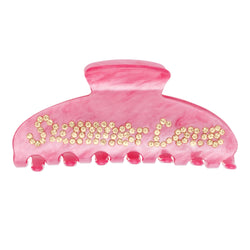 TEXT HAIR CLAW "SUMMER LOVE" BUBBLEGUM PINK