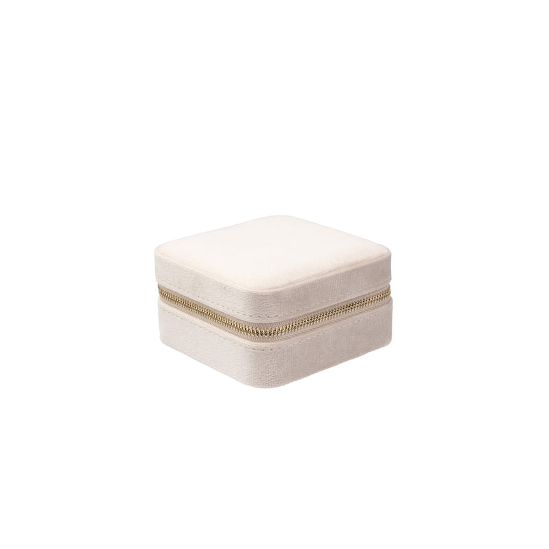 VELVET JEWELLERY BOX MINI SAND