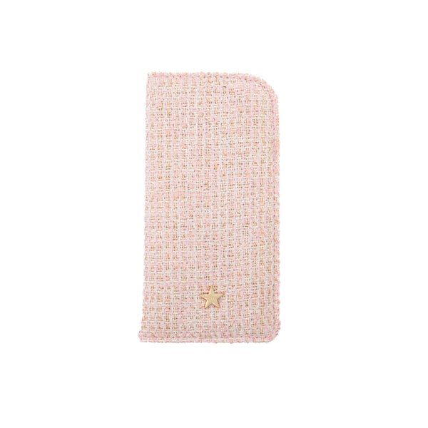 TWEED EYEWEAR CASE LIGHT ROSE