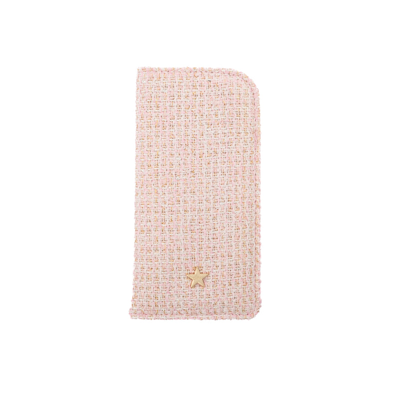 TWEED EYEWEAR CASE LIGHT ROSE