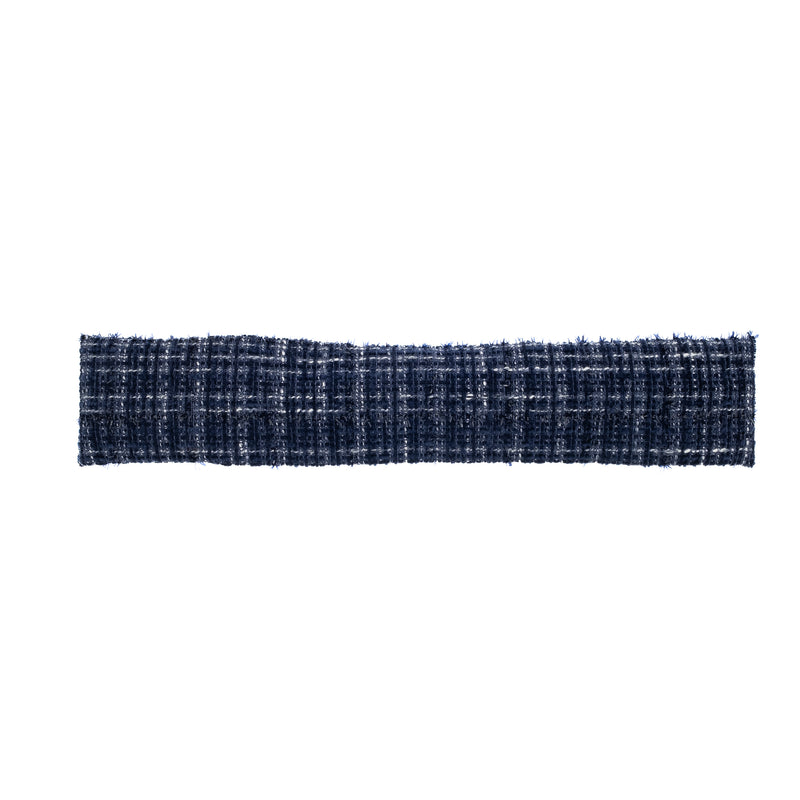 TWEED HEADBAND NAVY BLUE