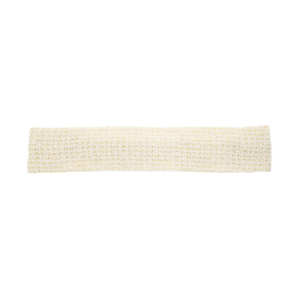 TWEED HEADBAND OFF WHITE W/GOLD