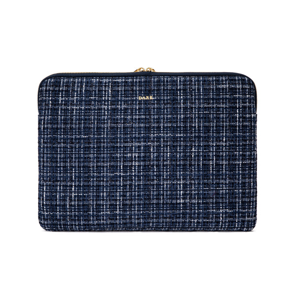 TWEED MAC COVER NAVY BLUE