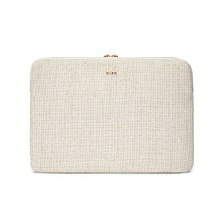 TWEED MAC COVER OFF WHITE W/GOLD