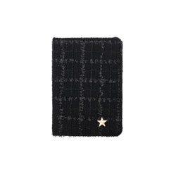 TWEED PASSPORT COVER BLACK