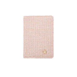 TWEED PASSPORT COVER LIGHT ROSE