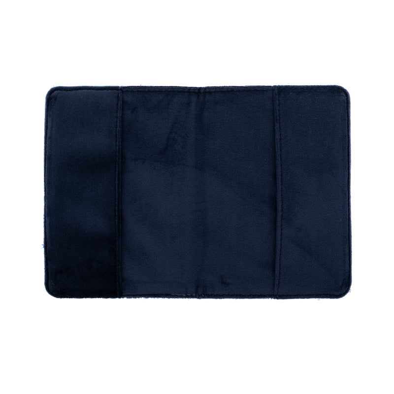 TWEED PASSPORT COVER NAVY BLUE