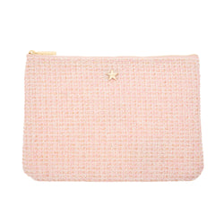 TWEED SMALL POUCH LIGHT ROSE