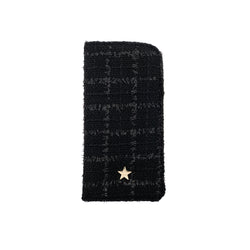 TWEED EYEWEAR CASE BLACK