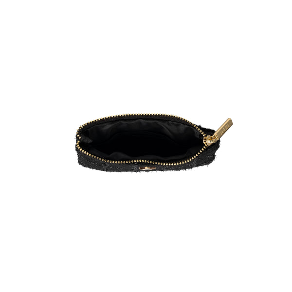 TWEED MINI POUCH BLACK