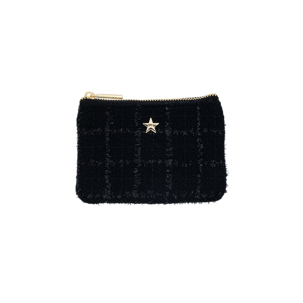 TWEED MINI POUCH BLACK