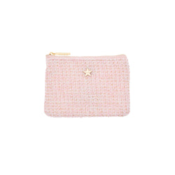 TWEED MINI POUCH LIGHT ROSE