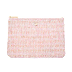 TWEED SMALL POUCH LIGHT ROSE