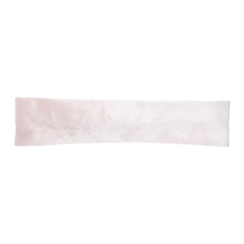 VELVET HEADBAND SPARKLED PALE ROSE