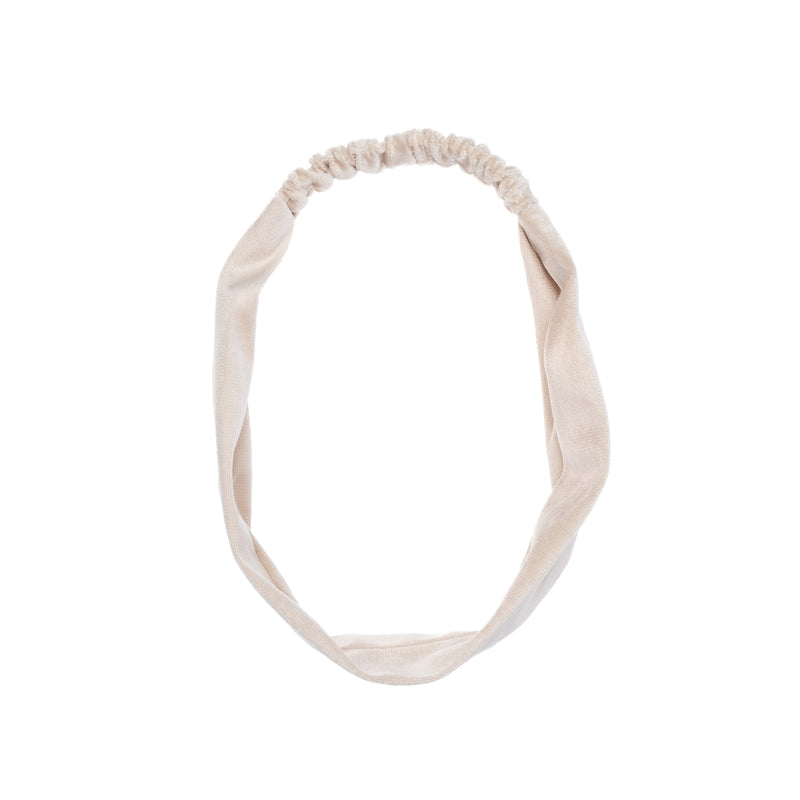 VELVET HEADBAND SAND