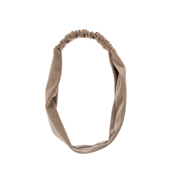 VELVET HEADBAND TAUPE