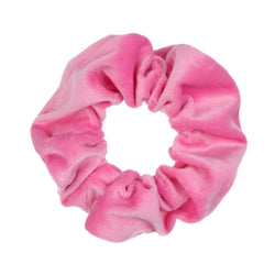 VELVET SCRUNCHIE BUBBLEGUM PINK