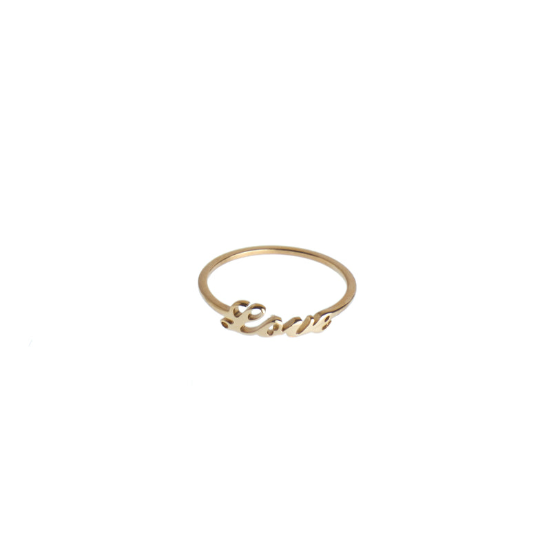 Fall In Love Couple Gold Diamond Ring For Her