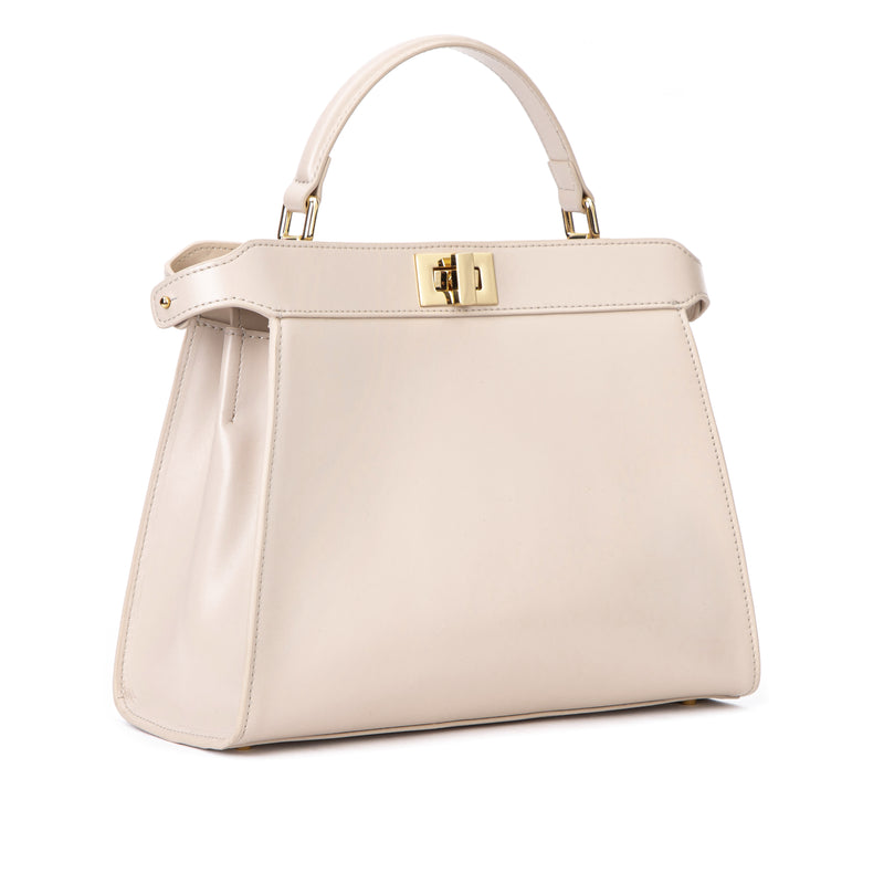 LEATHER MEDIUM LADY BAG NAPPA SAND