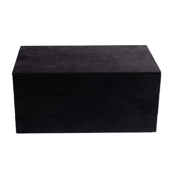 VELVET STACKER JEWELLERY BOX BLACK