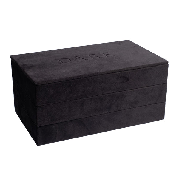 VELVET STACKER JEWELLERY BOX BLACK