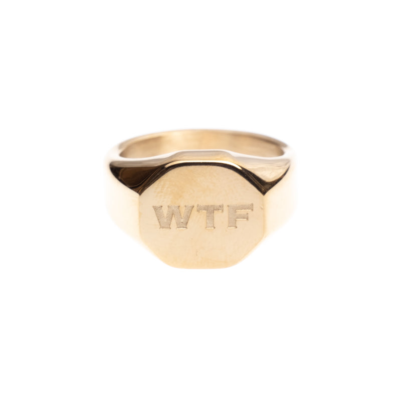 WTF SIGNET RING MINI