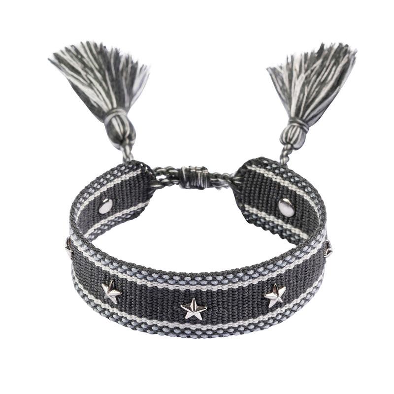 Children's Adjustable Pink Glitter Star Wish Bracelet / Friendship Bracelet  – Liberty Charms